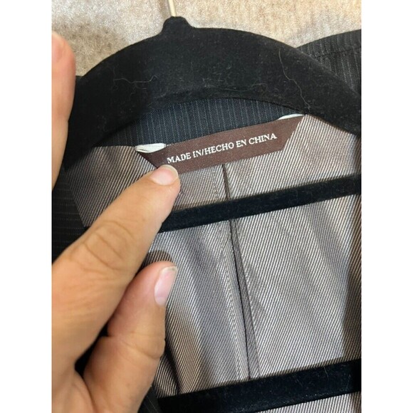 Perry Ellis Suit Jacket Men 44R Black three-button Single Vented Notched Collar - Picture 9 of 12